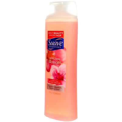 Suave Essentials Body Wash, Wild Cherry Blossom, 12 fl oz