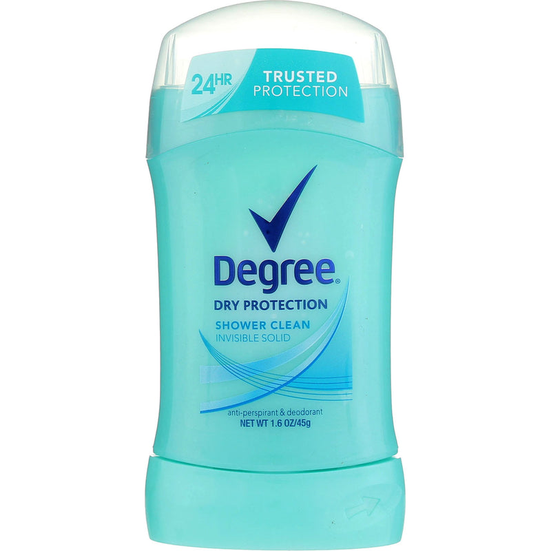 Degree Dry Protection Antiperspirant Deodorant Invisible Solid, Shower Clean, 1.6 oz