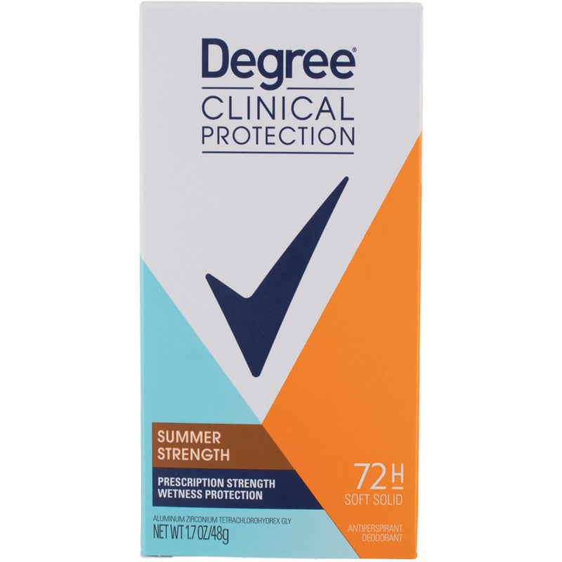 Degree Clinial Protection Deodorant Stick, Summer Strength, 1.7 oz