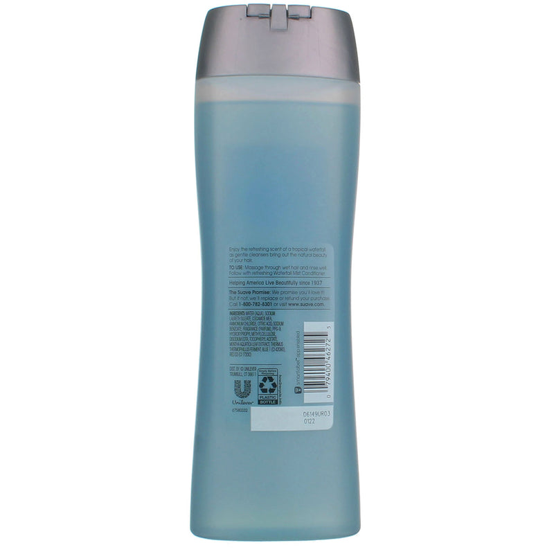 Suave Essentials Refreshing Shampoo, Waterfall Mist, 15 fl oz