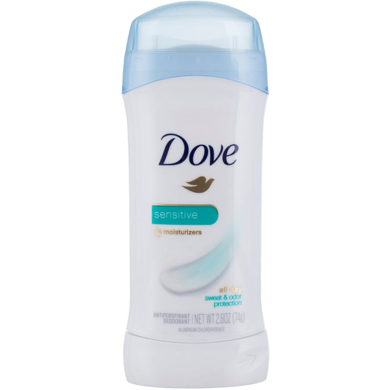 Dove Invisible Solid Deodorant, Sensitive, 2.6 oz