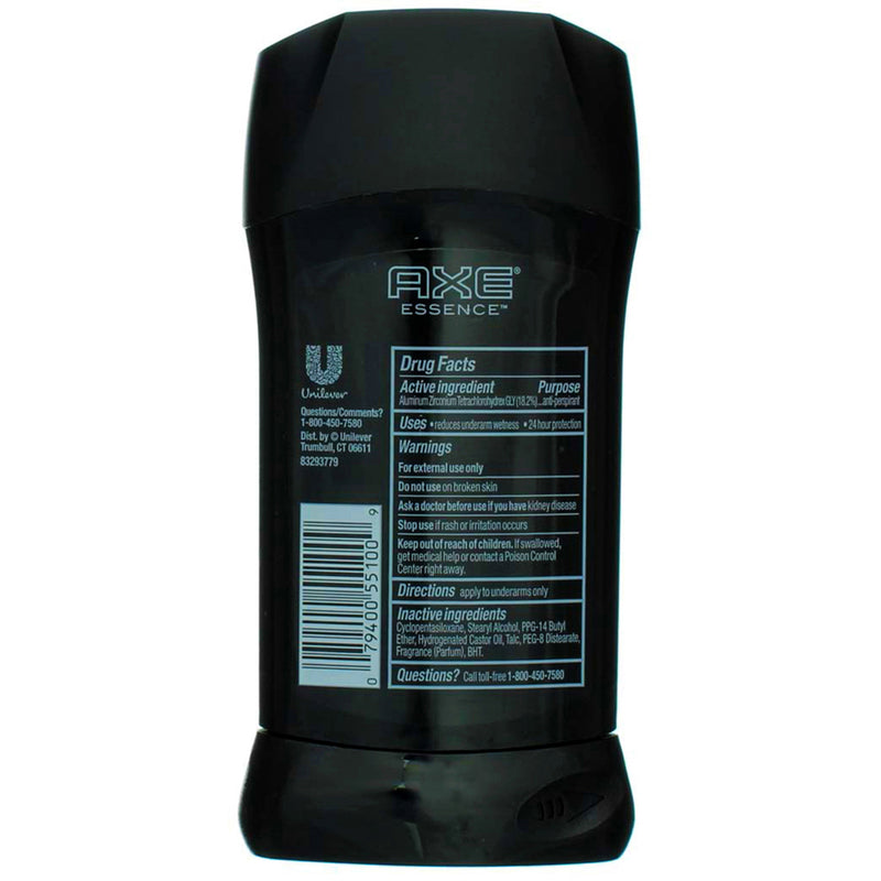 Axe All-Day Dry Antiperspirant Deodorant Stick, Essence, 2.7 oz