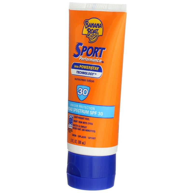 Banana Boat Sport Performance Sunscreen, SPF 30, Water Resistant, 3 fl oz