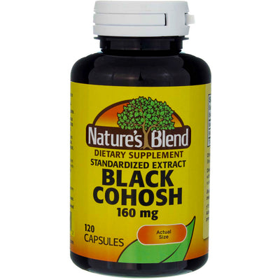 Nature's Blend Black Cohosh Capsules, 160 mg, 120 Ct