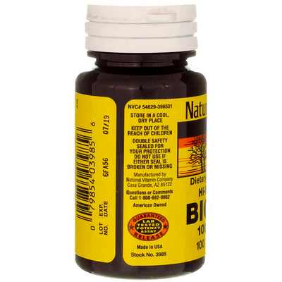 Nature's Blend Hi-Potency Biotin Tablets, 1000 mcg, 100 Ct