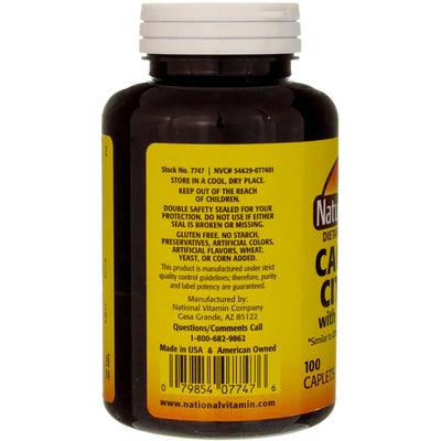 Nature's Blend Calcium Citrate + Vitamin D3 Caplets, 630 mg, 100 Ct