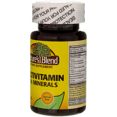 Nature's Blend Multivitamin with Minerals Tablets, 100 Ct