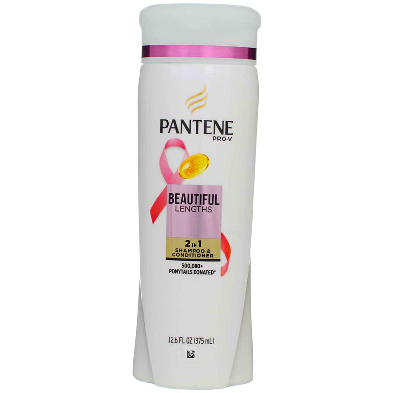 Pantene Pro-V Beautiful Lengths 2-in-1 Shampoo & Conditioner, 12.6 fl oz