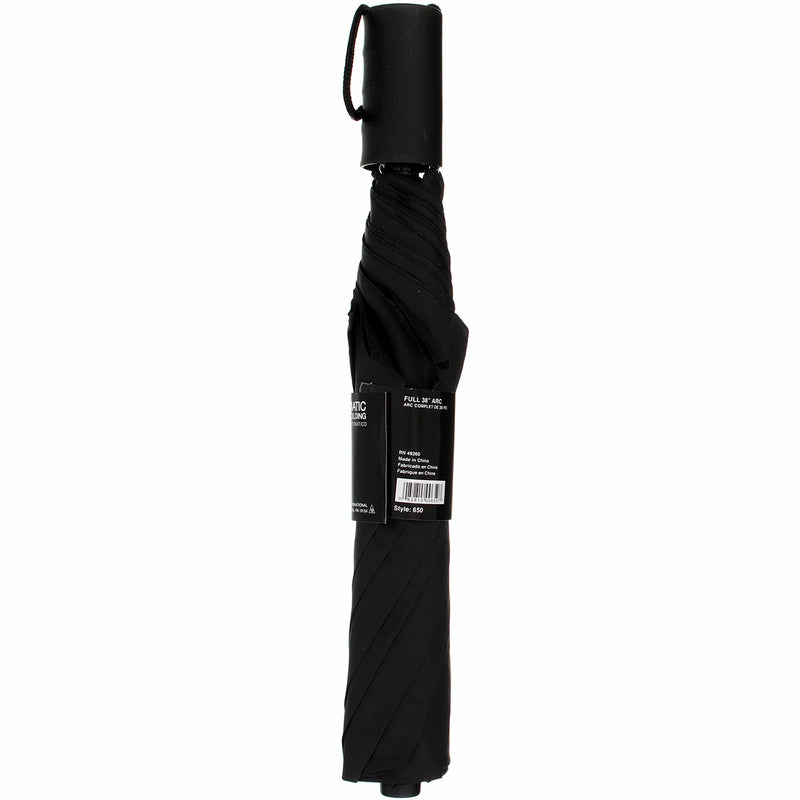 Weather Zone Umbrella, 38 inch, Automatic Open, Black 650