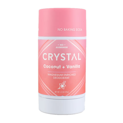 Crystal Magnesium Enriched Deodorant, Coconut + Vanilla, 2.5 oz