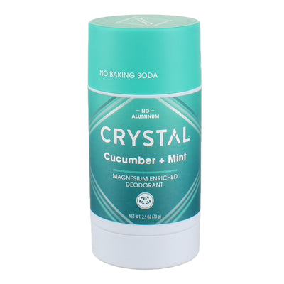 Crystal Magnesium Enriched Deodorant, Cucumber + Mint, 2.5 oz