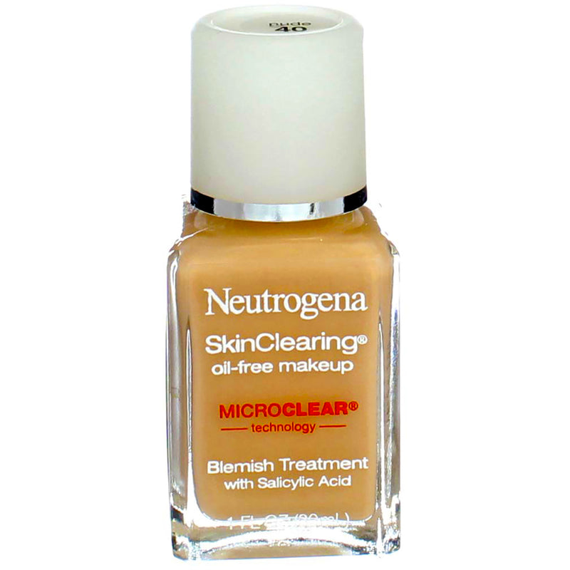 Neutrogena SkinClearing Liquid Makeup, Nude 40, 1 fl oz