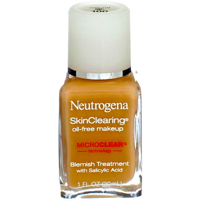 Neutrogena SkinClearing Liquid Makeup, Natural Tan 100, 1 fl oz
