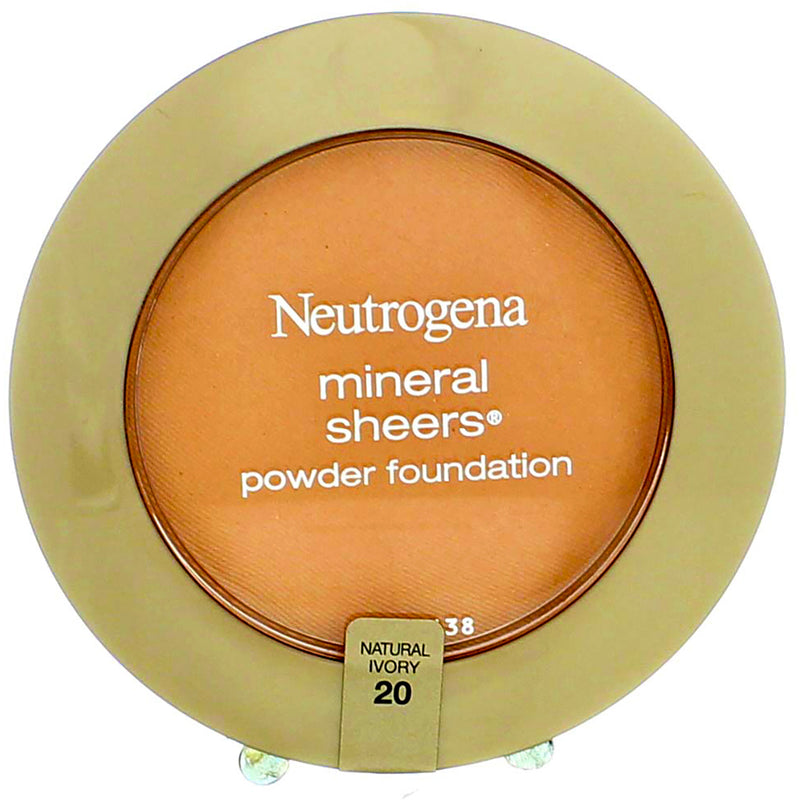 Neutrogena Mineral Sheers Powder Foundation, Natural Ivory 20, 0.34 oz