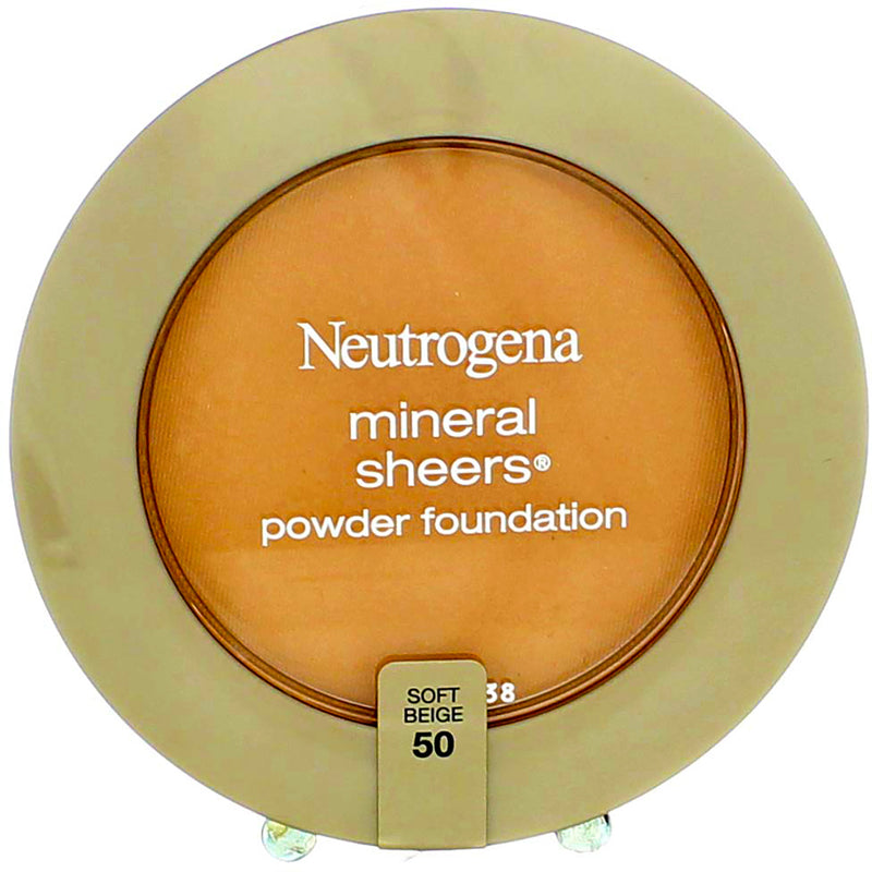 Neutrogena Mineral Sheers Powder Foundation, Soft Beige 50, 0.34 oz
