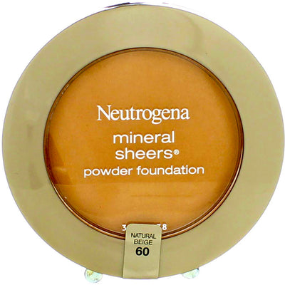Neutrogena Mineral Sheers Powder Foundation, Natural Beige 60, 0.34 oz