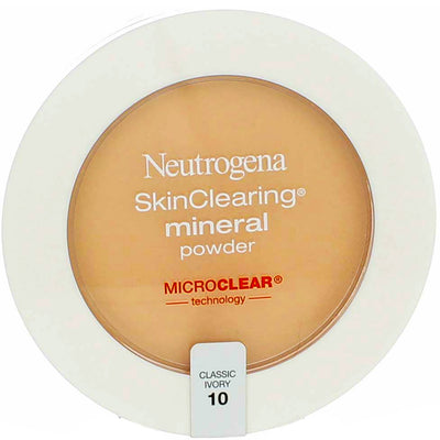 Neutrogena SkinClearing Mineral Powder, Classic Ivory 10, 0.38 oz