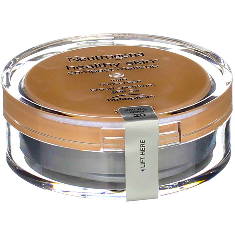 Neutrogena Healthy Skin Compact Makeup, Natural Ivory 20, SPF 55, 0.35 oz