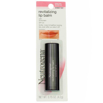 Neutrogena Revitalizing Lip Balm Stick, Healthy Blush 20, SPF 20, 0.15 oz