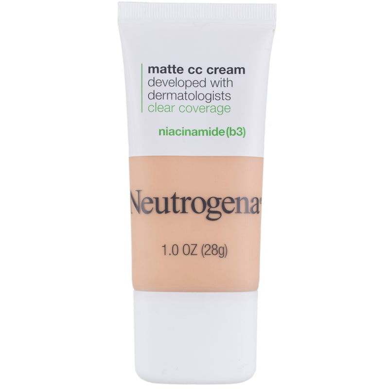 Neutrogena Clear Coverage CC Cream, Porcelain 2.0, 1 oz