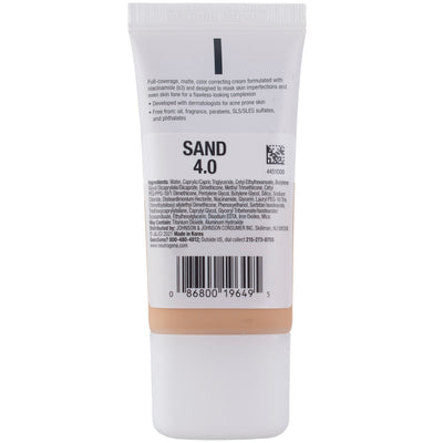 Neutrogena Clear Coverage Flawless Matte CC Cream, Sand 4.0, 1 oz
