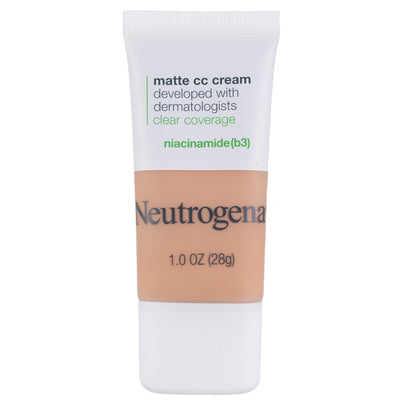 Neutrogena Clear Coverage Flawless Matte CC Cream, Fawn 5.0, 1 oz