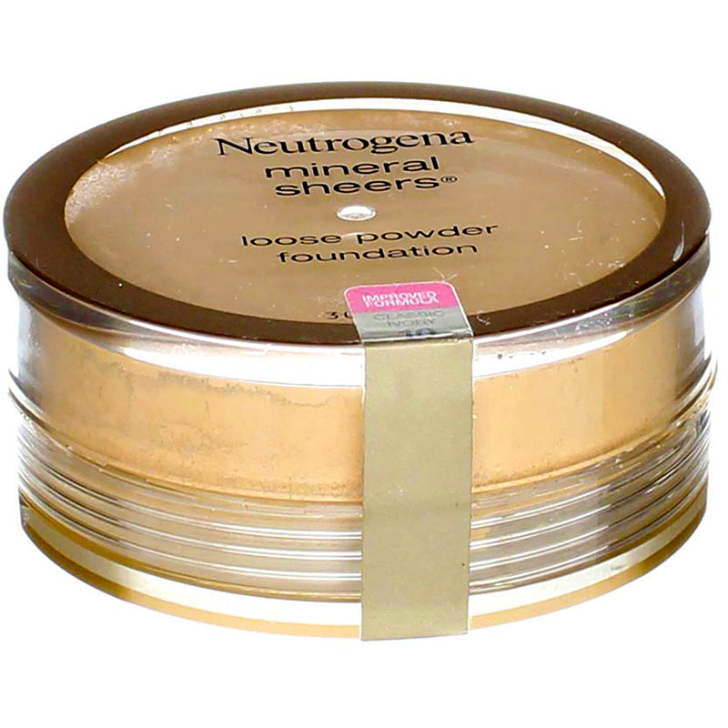 Neutrogena Mineral Sheers Loose Powder Foundation, Classic Ivory 10, 0.19 oz