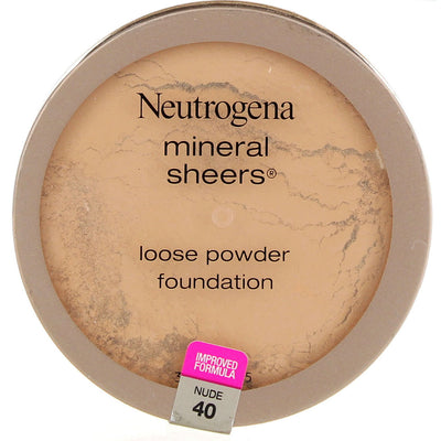 Neutrogena Mineral Sheers Loose Powder Foundation, Nude 40, 0.19 oz