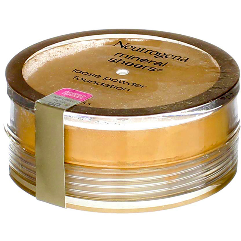 Neutrogena Mineral Sheers Loose Powder Foundation, Natural Beige 60, 0.19 oz