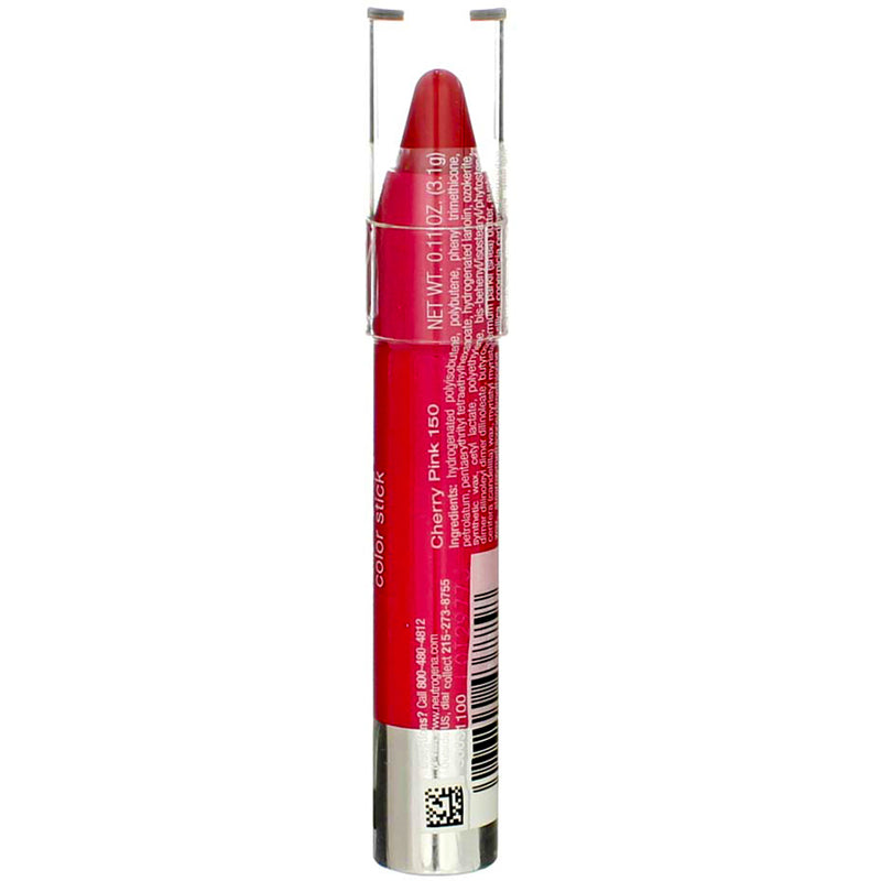 Neutrogena MoistureSmooth Color Stick, Cherry Pink 150, 0.011 oz
