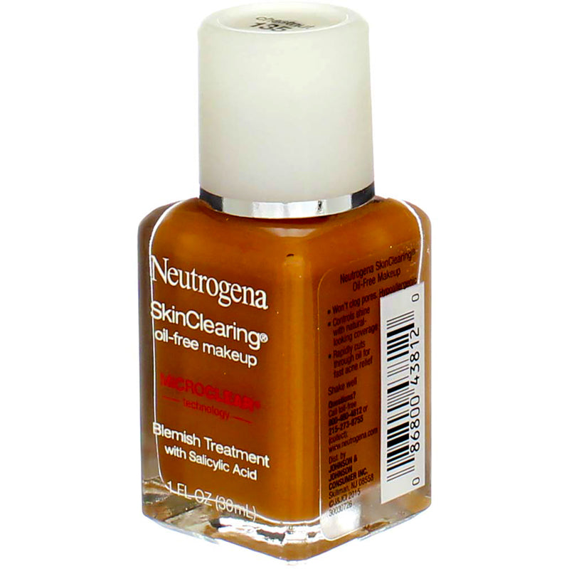 Neutrogena SkinClearing Liquid Makeup, Chestnut 135, 1 fl oz
