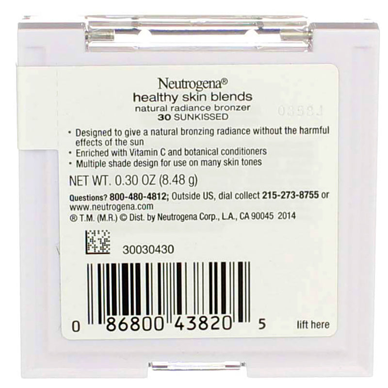 Neutrogena Healthy Skin Blends Natural Radiance Bronzer, Sunkissed 30, 0.3 oz