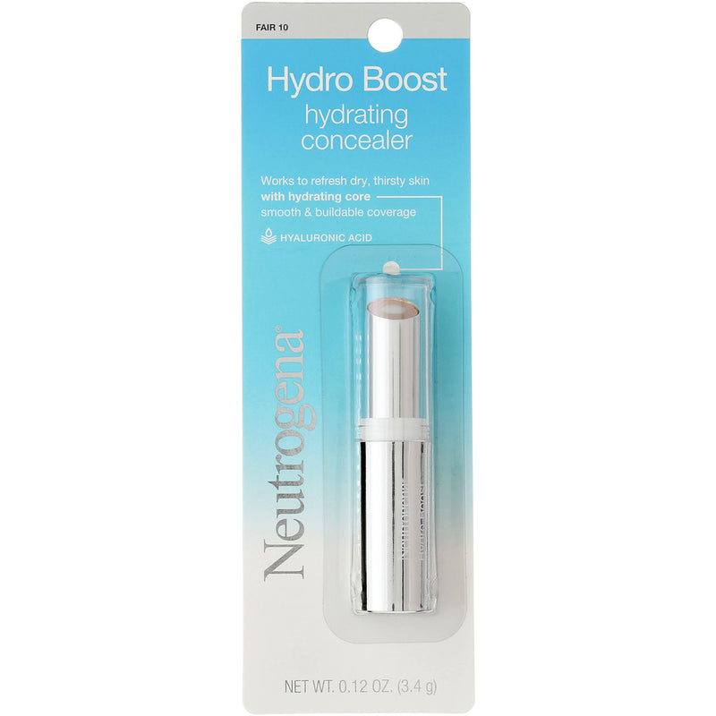 Neutrogena Hydro Boost Hydrating Concealer, Fair 10, 0.12 oz