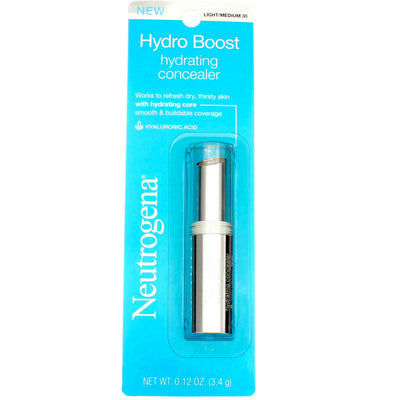 Neutrogena Hydro Boost Hydrating Concealer, Light/Medium 30, 0.12 oz