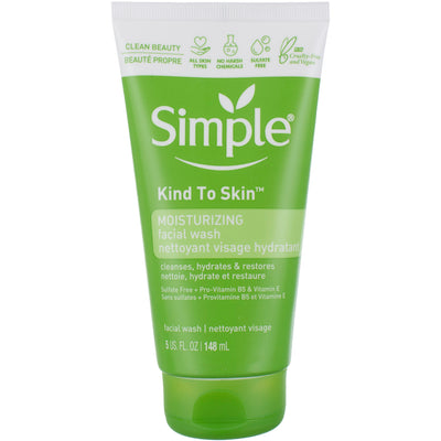 Simple Moisturizing Kind to Skin Face Wash, 5 oz