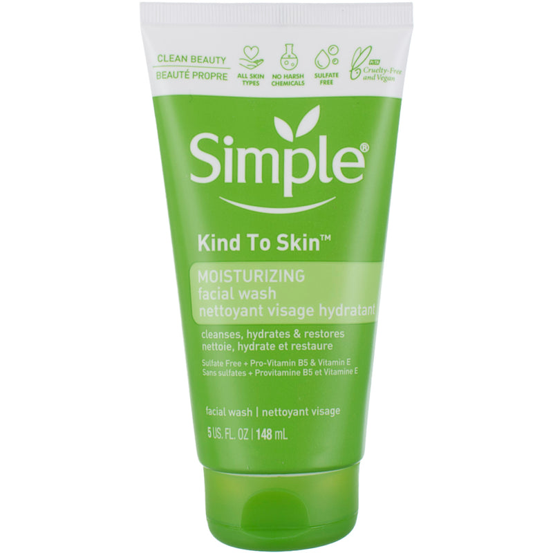 Simple Moisturizing Kind to Skin Face Wash, 5 oz