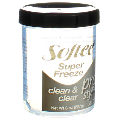 Softee Super Freeze Protein Styling Gel, 8 oz