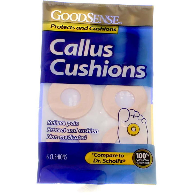 GoodSense Callus Foot Cushions, 6 Ct