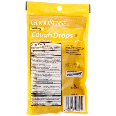GoodSense Soothing Vapors Cough Drops, Honey Lemon, 30 Ct