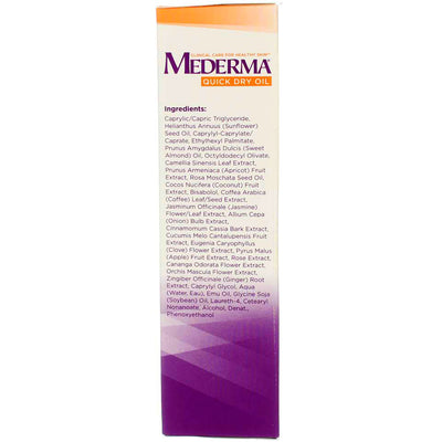 Mederma Quick Dry Oil, Unscented, 100 mL