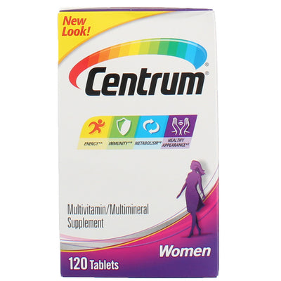 Centrum Multivitamins for Women, Multivitamin/Multimineral Supplement - 120 Count