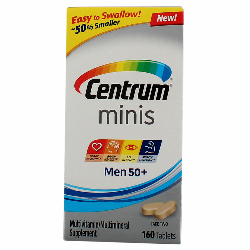 Centrum Silver Multivitamin for Men 50 Plus and Mineral Supplement Tablets, 160 Ct