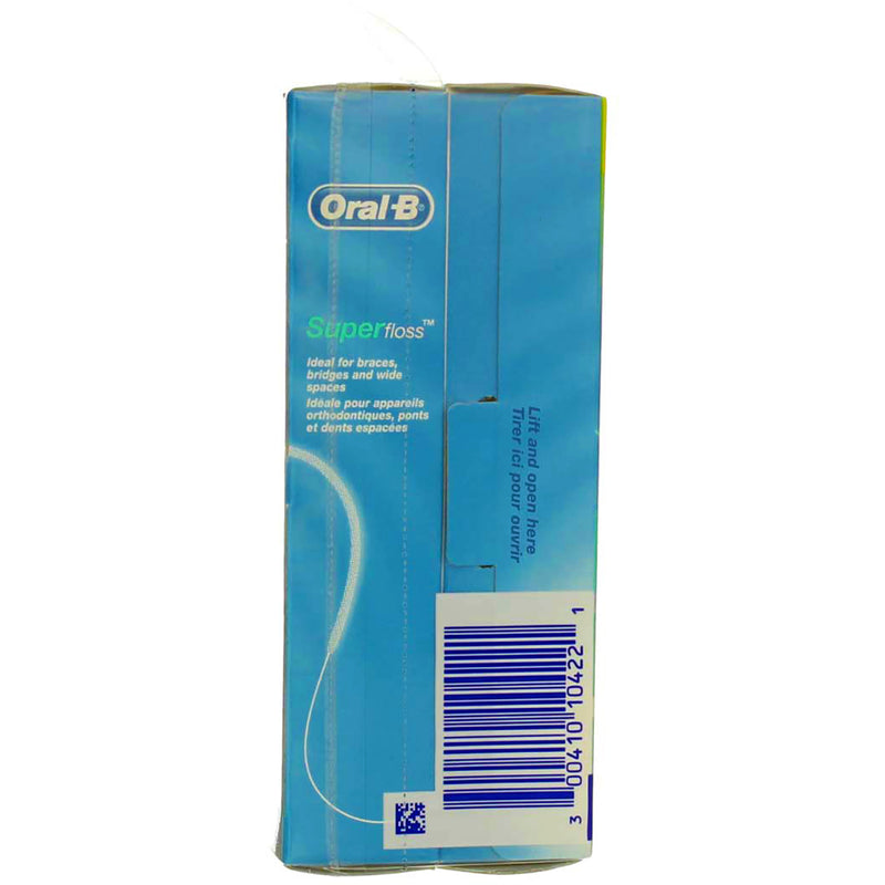 Oral-B Super Floss, Mint, 2 Ct