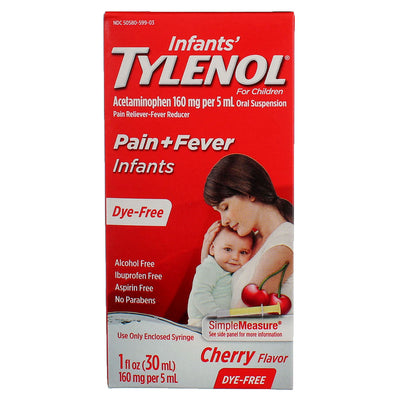 Tylenol Simple Measure Pain + Fever Acetaminophen Infants, Cherry, 160 mg, 1 fl oz