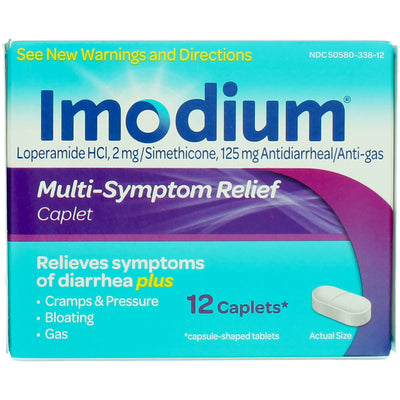 Imodium Multi-Symptom Relief Caplets, 12 Ct