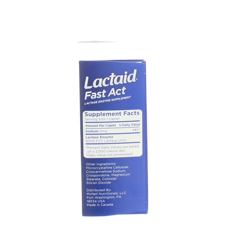 Lactaid Fast Act Lactase Enzyme Supplement Caplets, 32 Ct