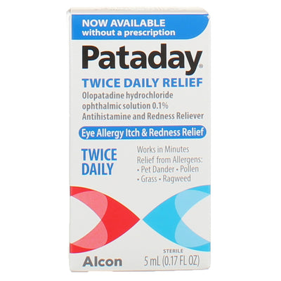 Pataday Twice Daily Eye Allergy Relief Drops, 5 mL