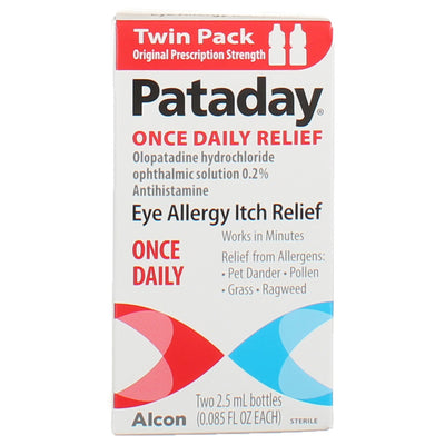 Pataday Once Daily Eye Allergy Relief Drops, 2.5 mL, 2 Ct