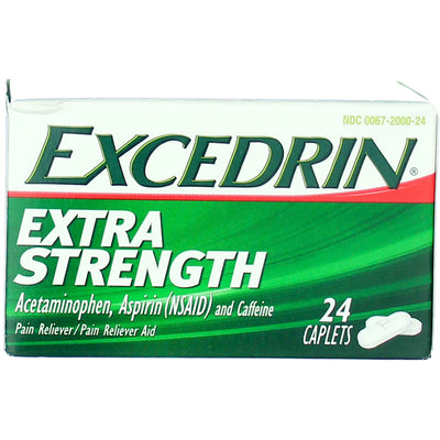 Excedrin Extra Strength Pain Reliever Caplets, 24 Ct