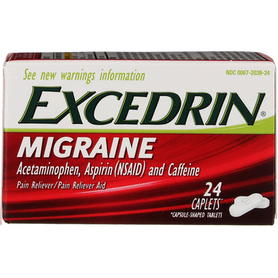 Excedrin Migraine Pain Reliever Caplets, 24 Ct